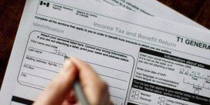 Formulaire T1 de l'impôt sur le revenu, au Canada